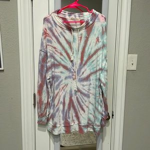 Free People tie-dye sweater.